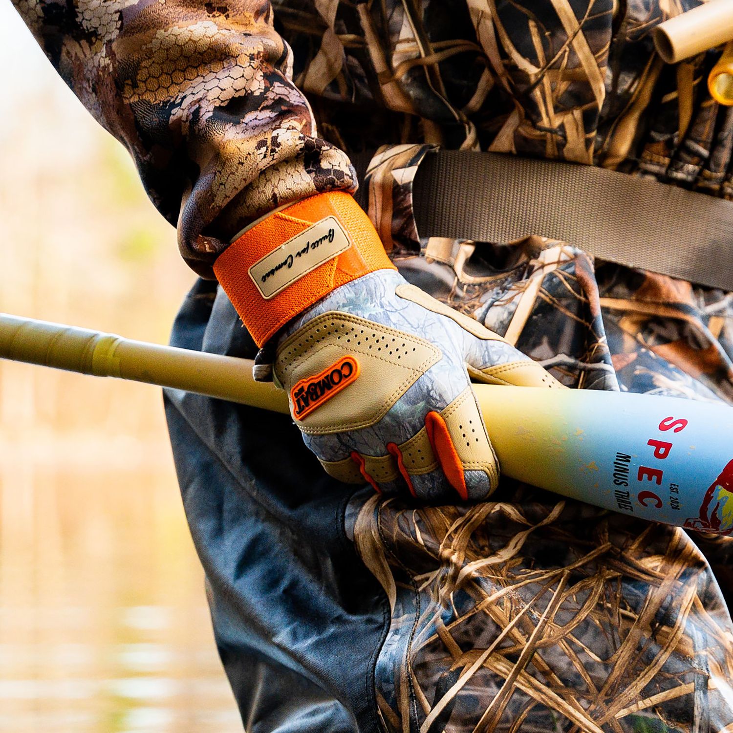 COMBAT MFG Outdoor Shooters Shoot Long Strap Baseball Batting Gloves product image