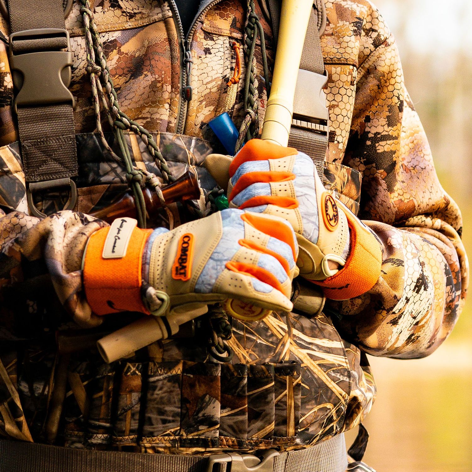 COMBAT MFG Outdoor Shooters Shoot Long Strap Baseball Batting Gloves product image