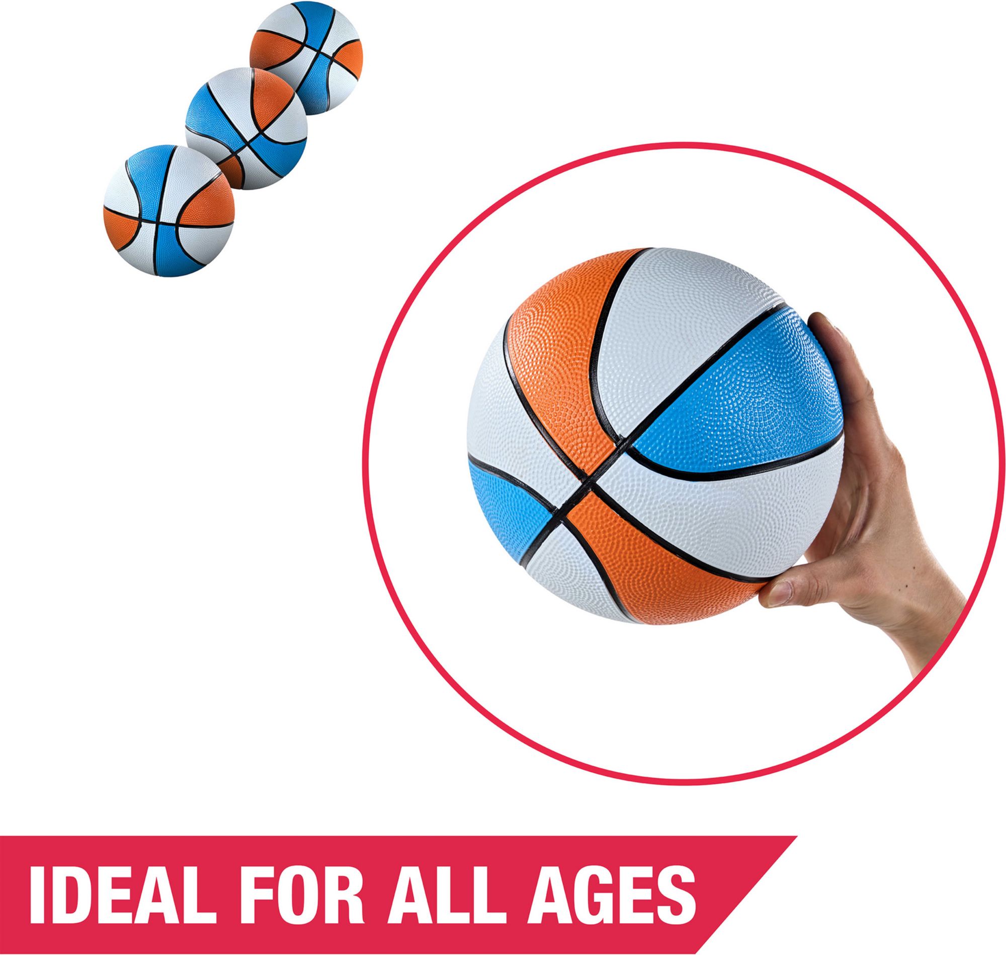Hall of Games Mini Rubber Basketball Set product image