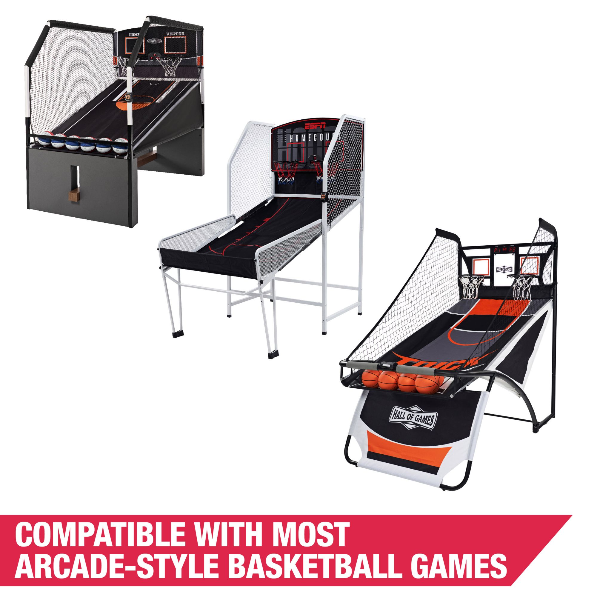 Hall of Games Mini Rubber Basketball Set product image
