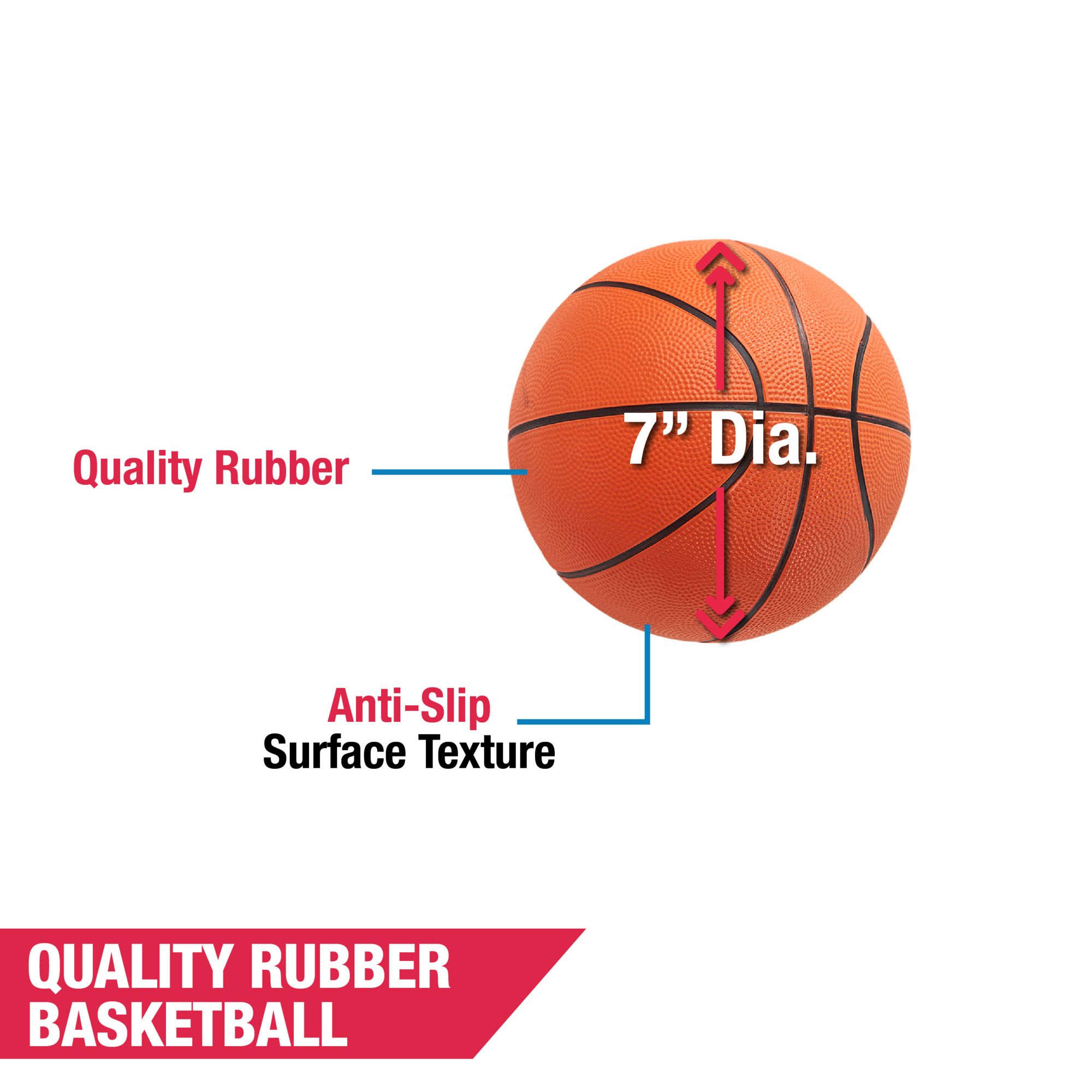 Hall of Games Mini Rubber Basketball Set product image