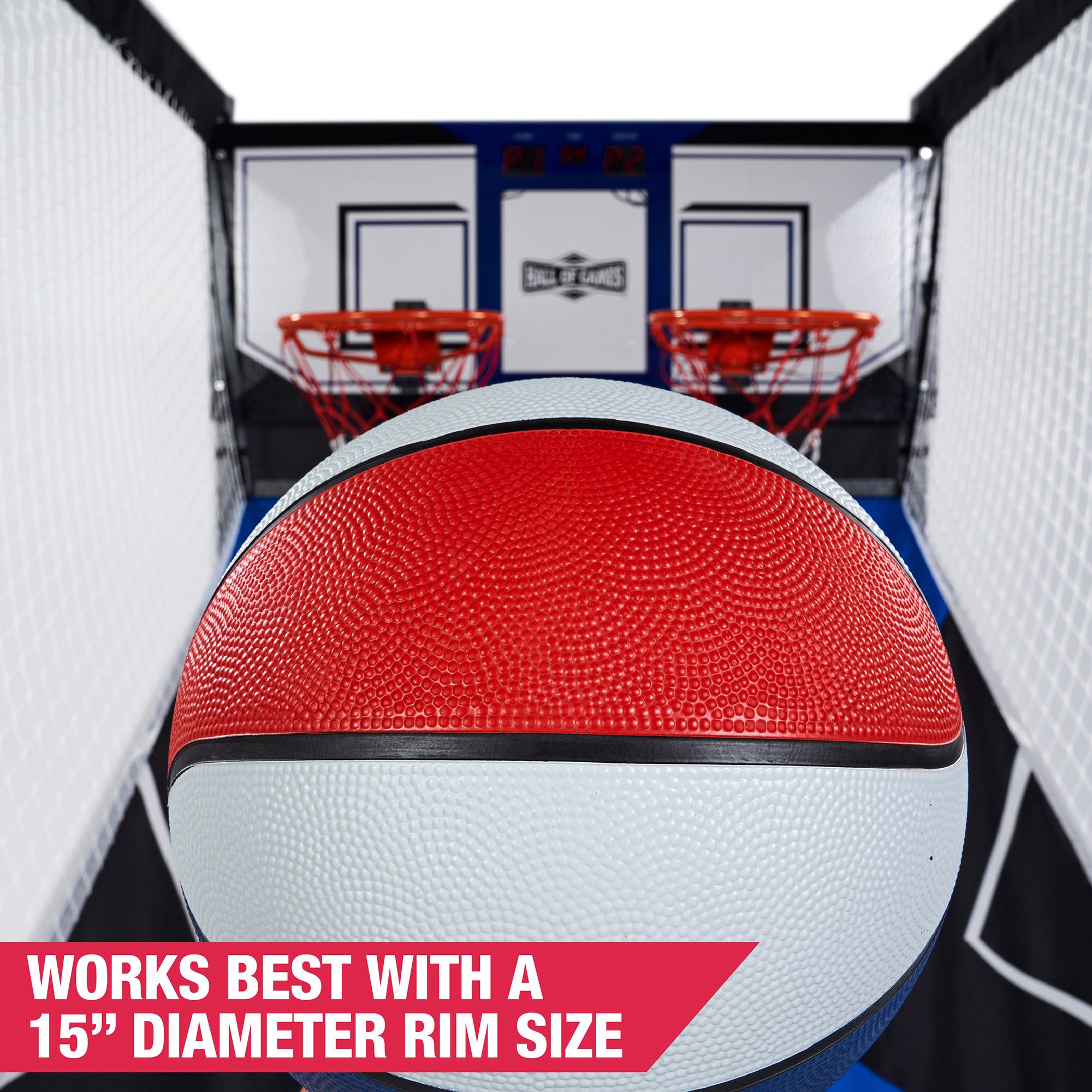 Hall of Games 8.5 In. Rubber Basketball 3-Pack product image
