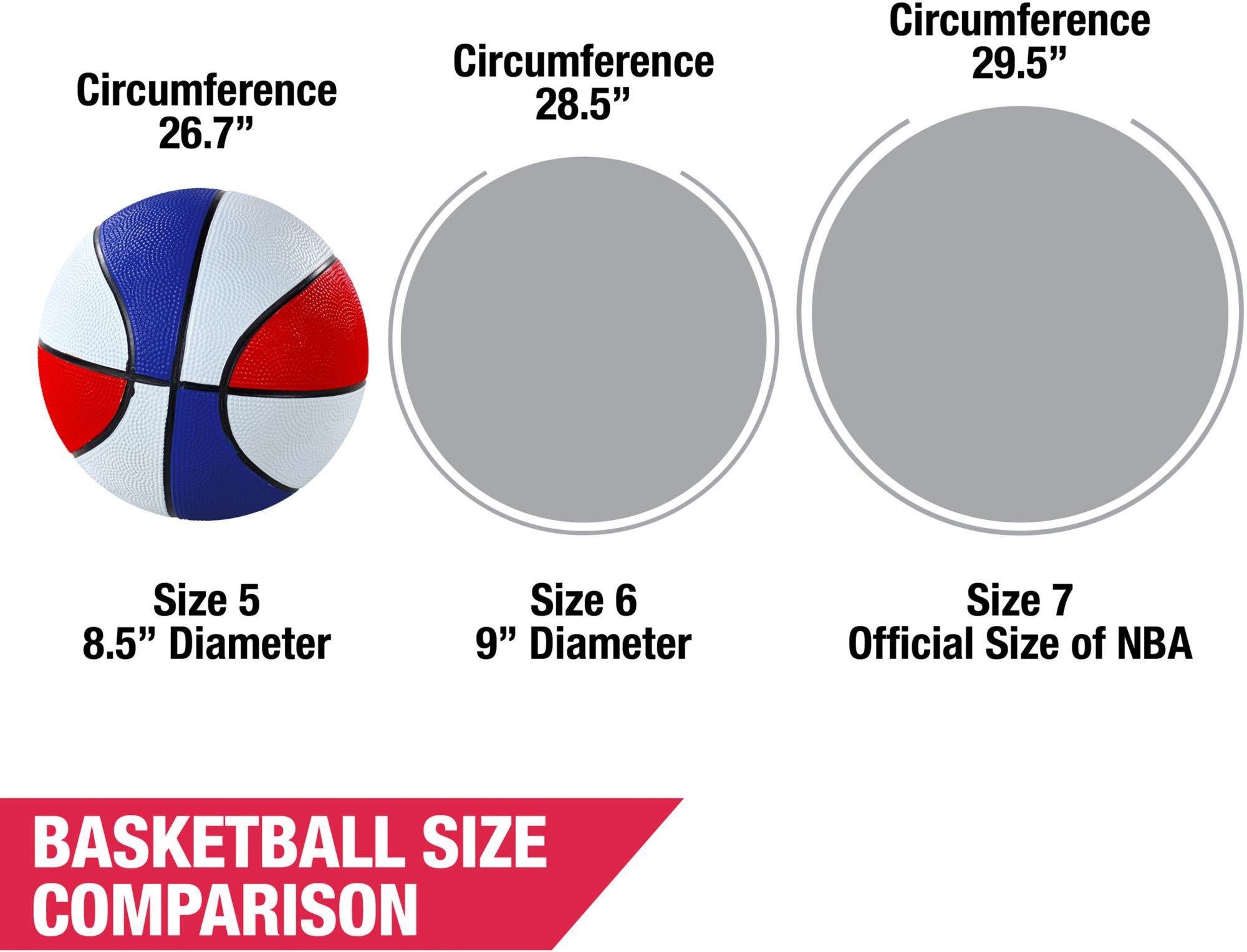 Hall of Games 8.5 In. Rubber Basketball 3-Pack product image