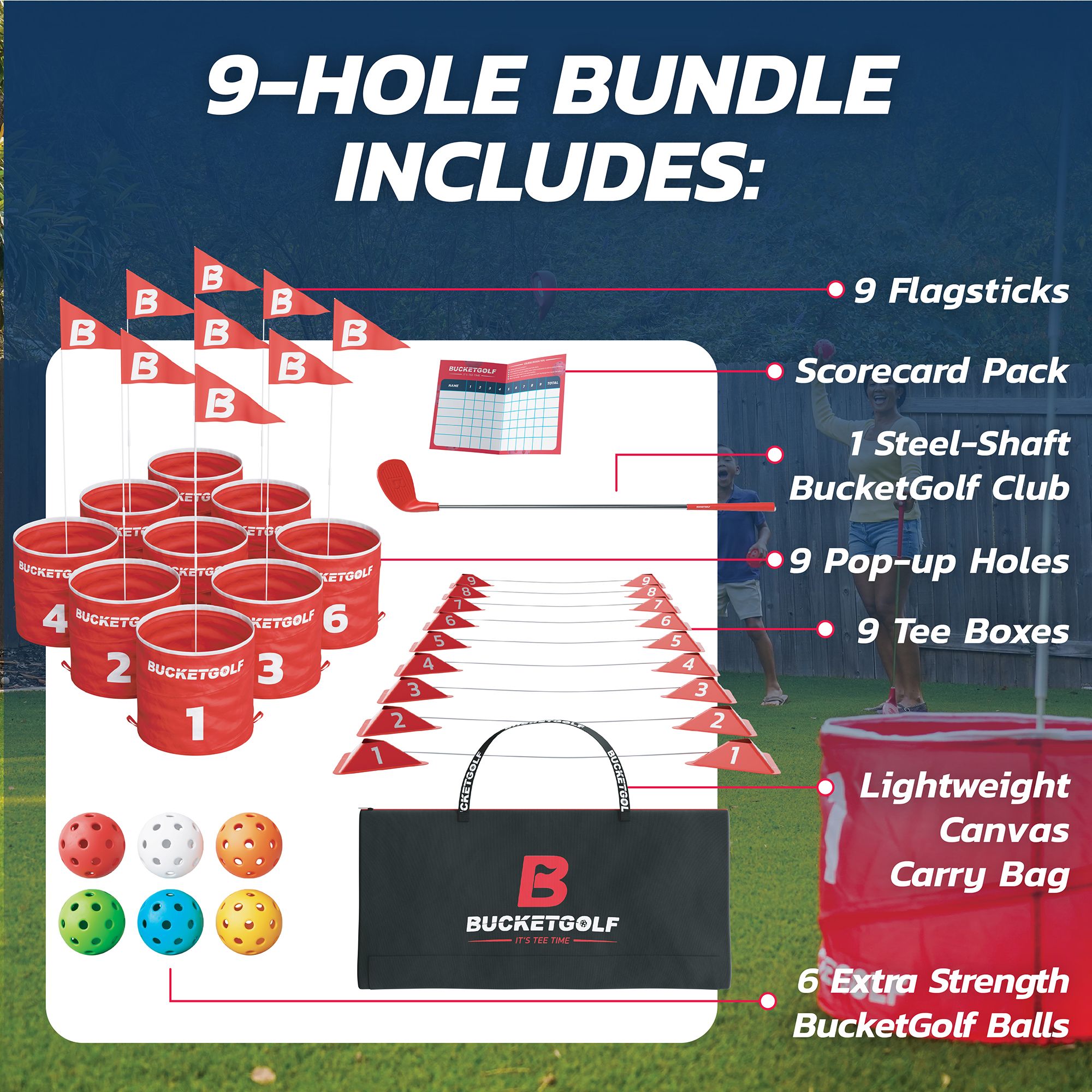 BucketGolf 9-Hole Game Set product image