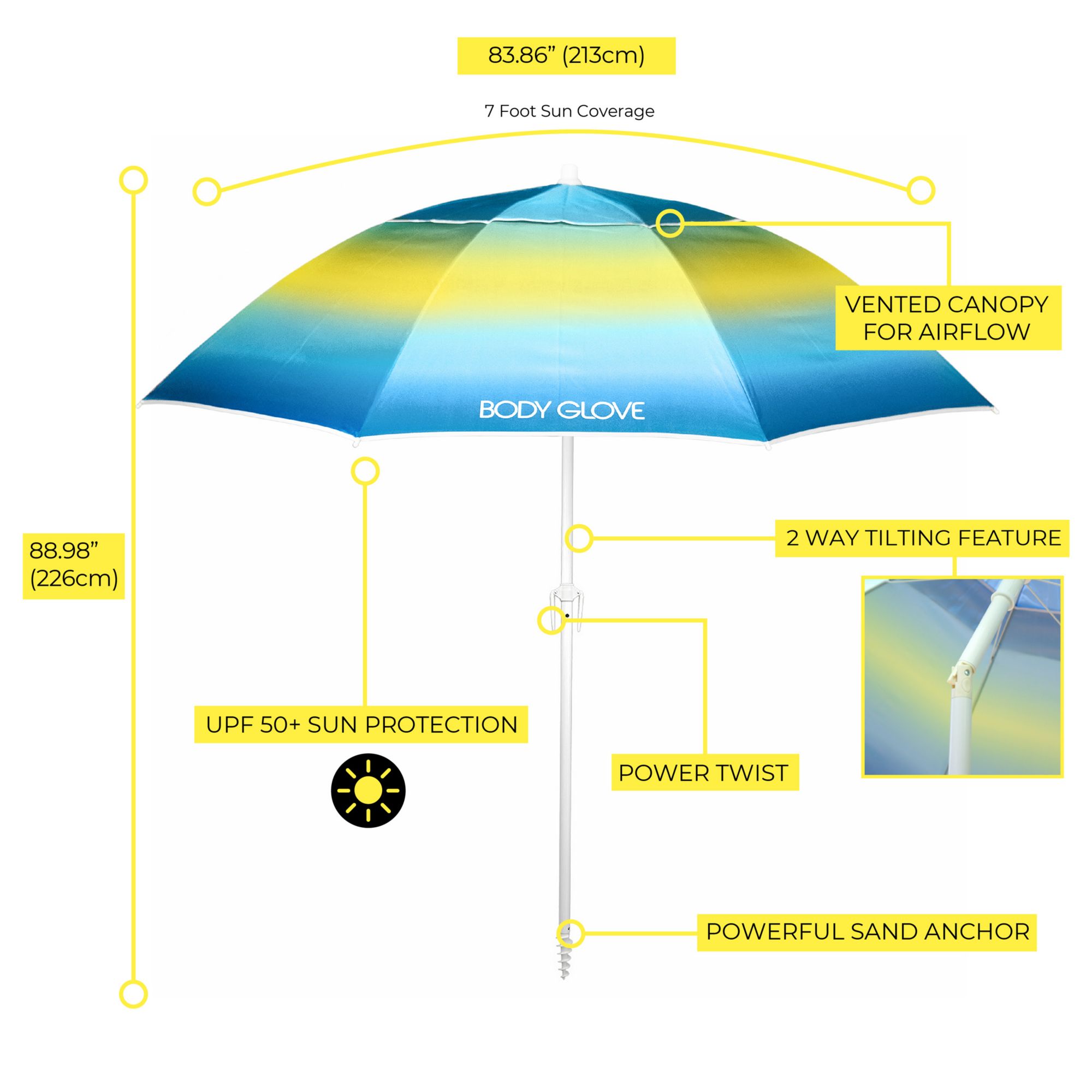 Body Glove Beach Umbrella