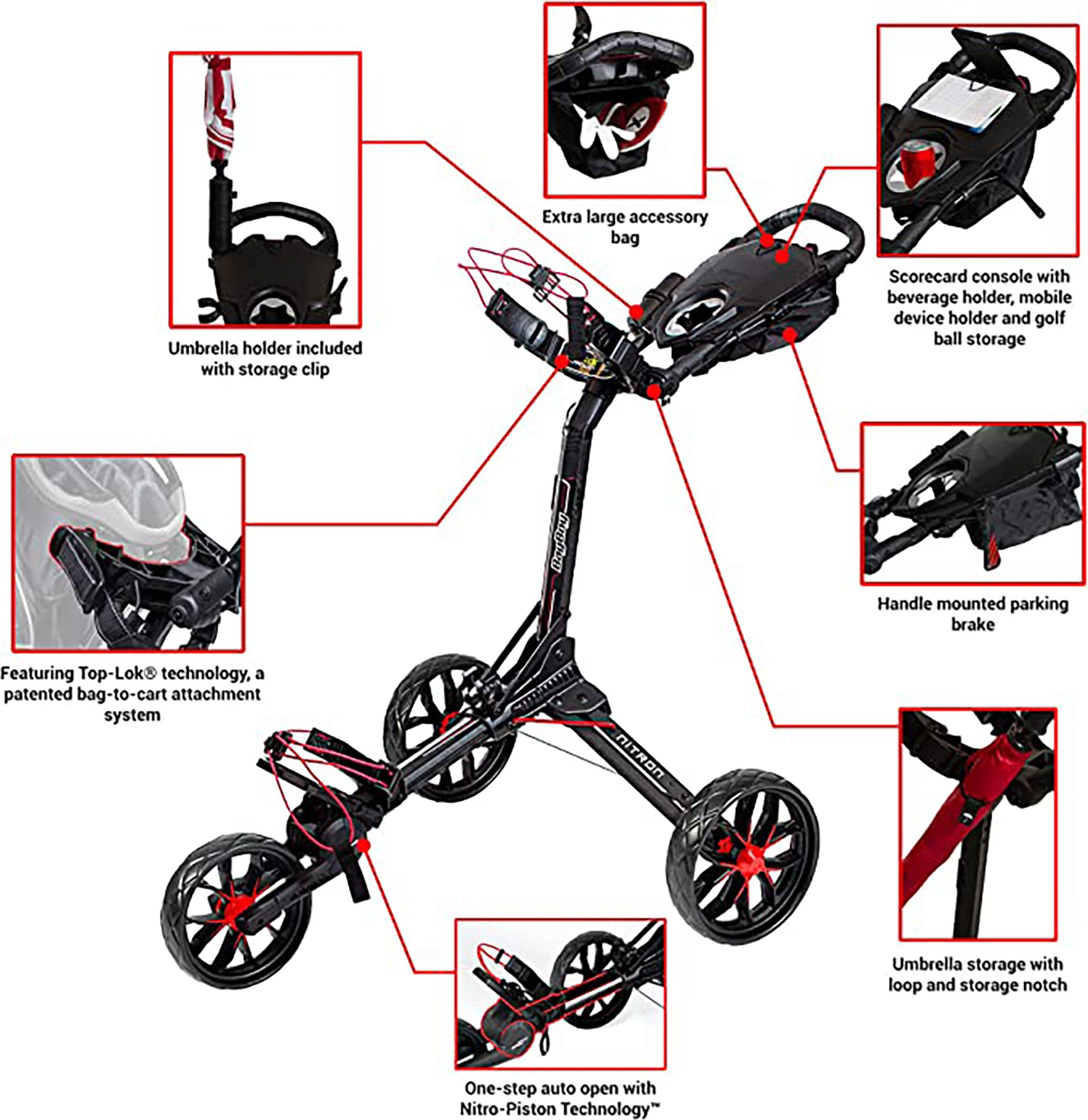 Bag Boy Nitron Auto-Open Push Cart product image