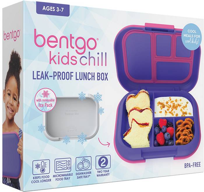 Bentgo Kids Leak-Proof Snack Container ,Red/Royal