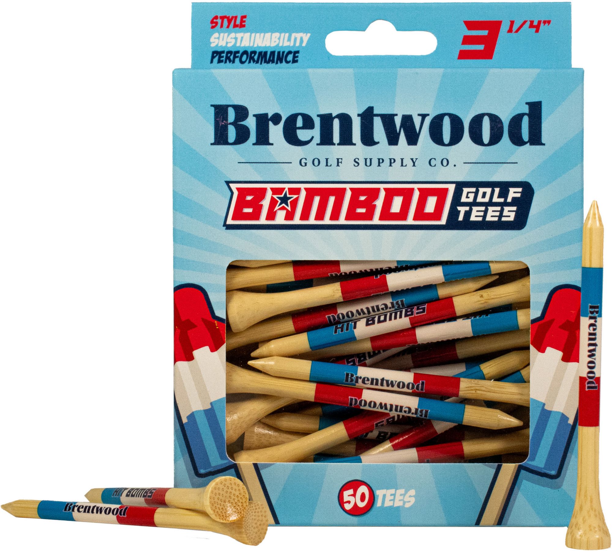 Brentwood Golf Supply 3.25'' Popsicle Golf Tees - 50 Pack product image