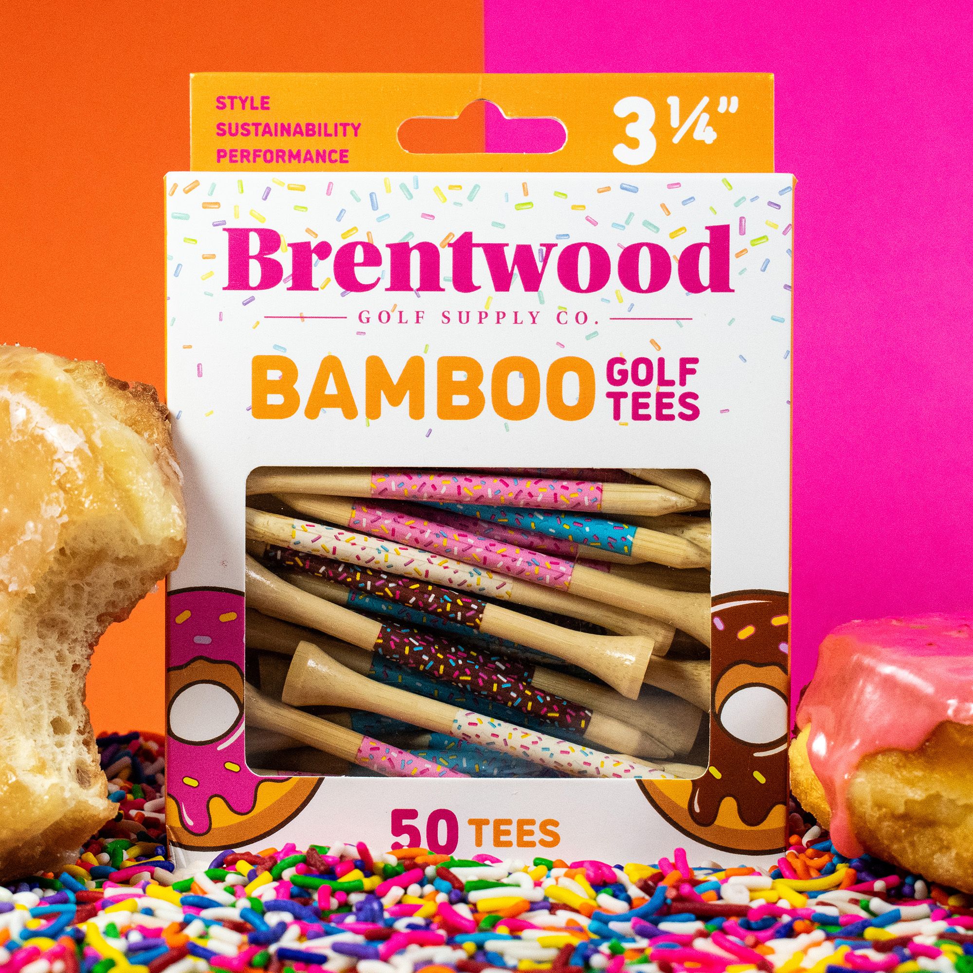 Brentwood Golf Supply 3.25" Donut Golf Tees - 50 Pack product image