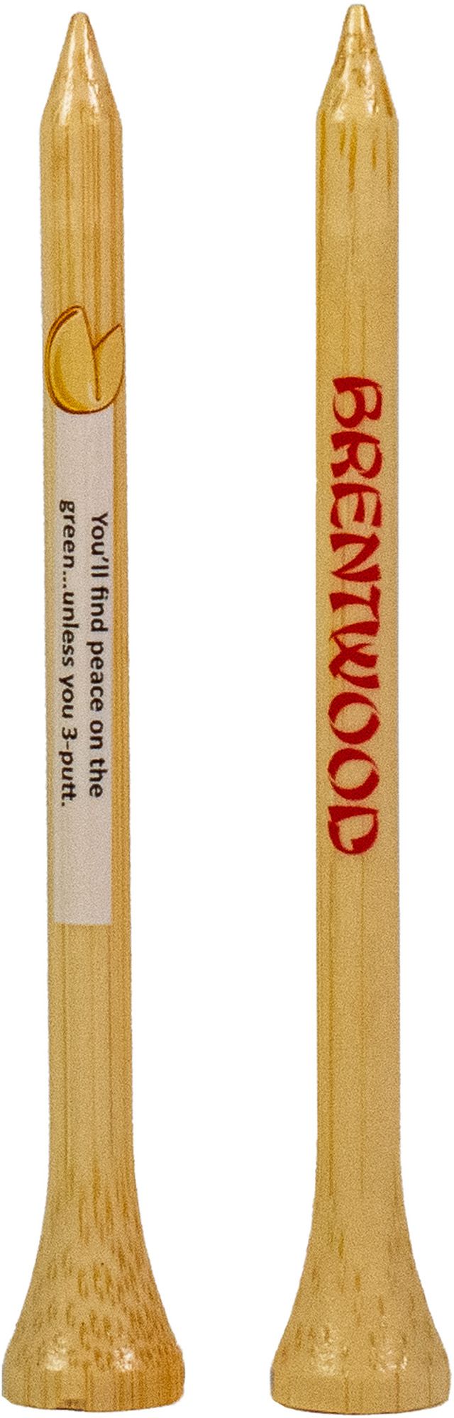Brentwood Golf Supply 3.25" Fortune Cookie Golf Tees - 50 Pack product image