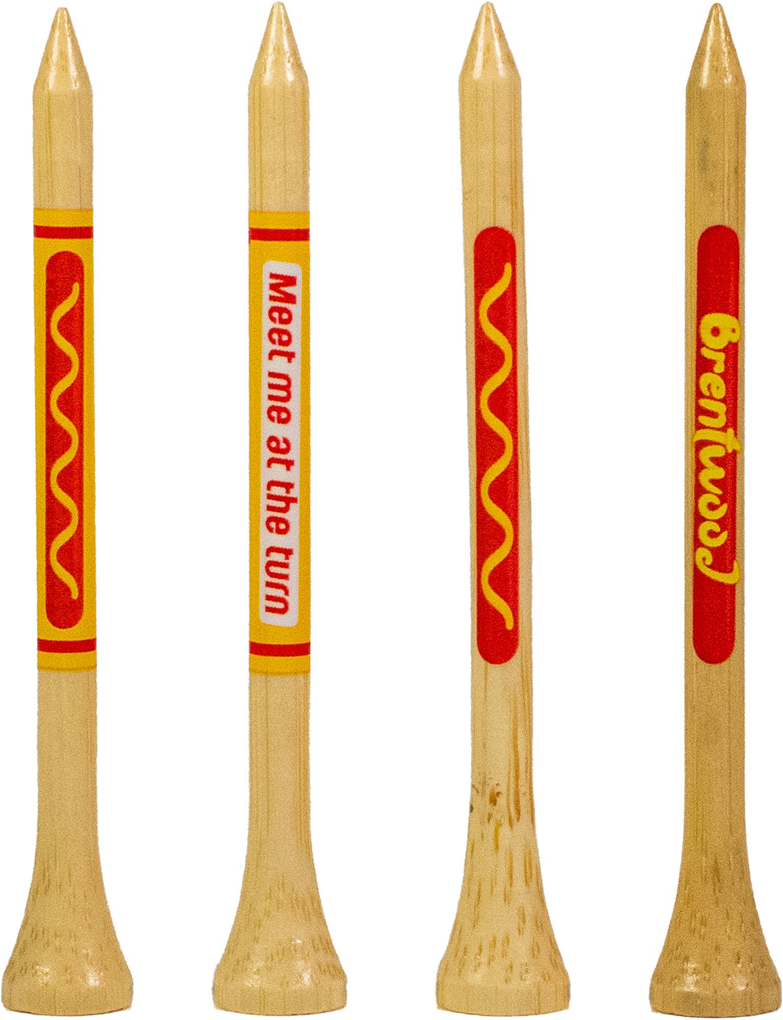 Brentwood Golf Supply 3.25" Hot Dog Golf Tees - 50 Pack product image