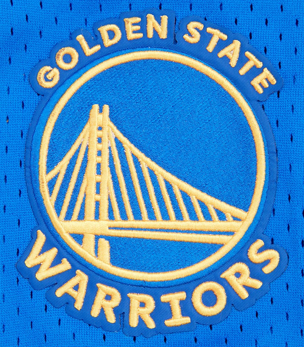 Pro Standard Men's Golden State Warriors Blue Classic Mesh Button Down Shirt product image