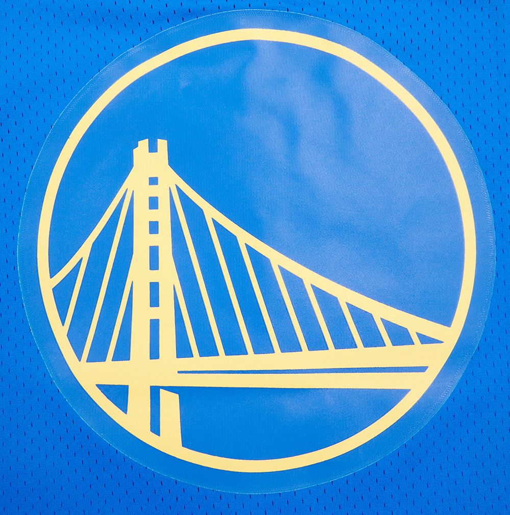 Pro Standard Men's Golden State Warriors Blue Classic Mesh Button Down Shirt product image