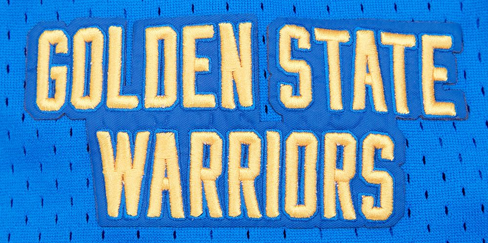 Pro Standard Men's Golden State Warriors Blue Classic Mesh Button Down Shirt product image
