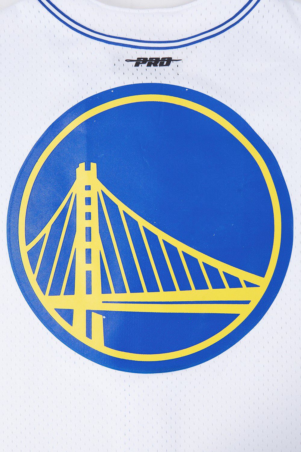Pro Standard Men's Golden State Warriors White Classic Mesh Button Down Shirt product image