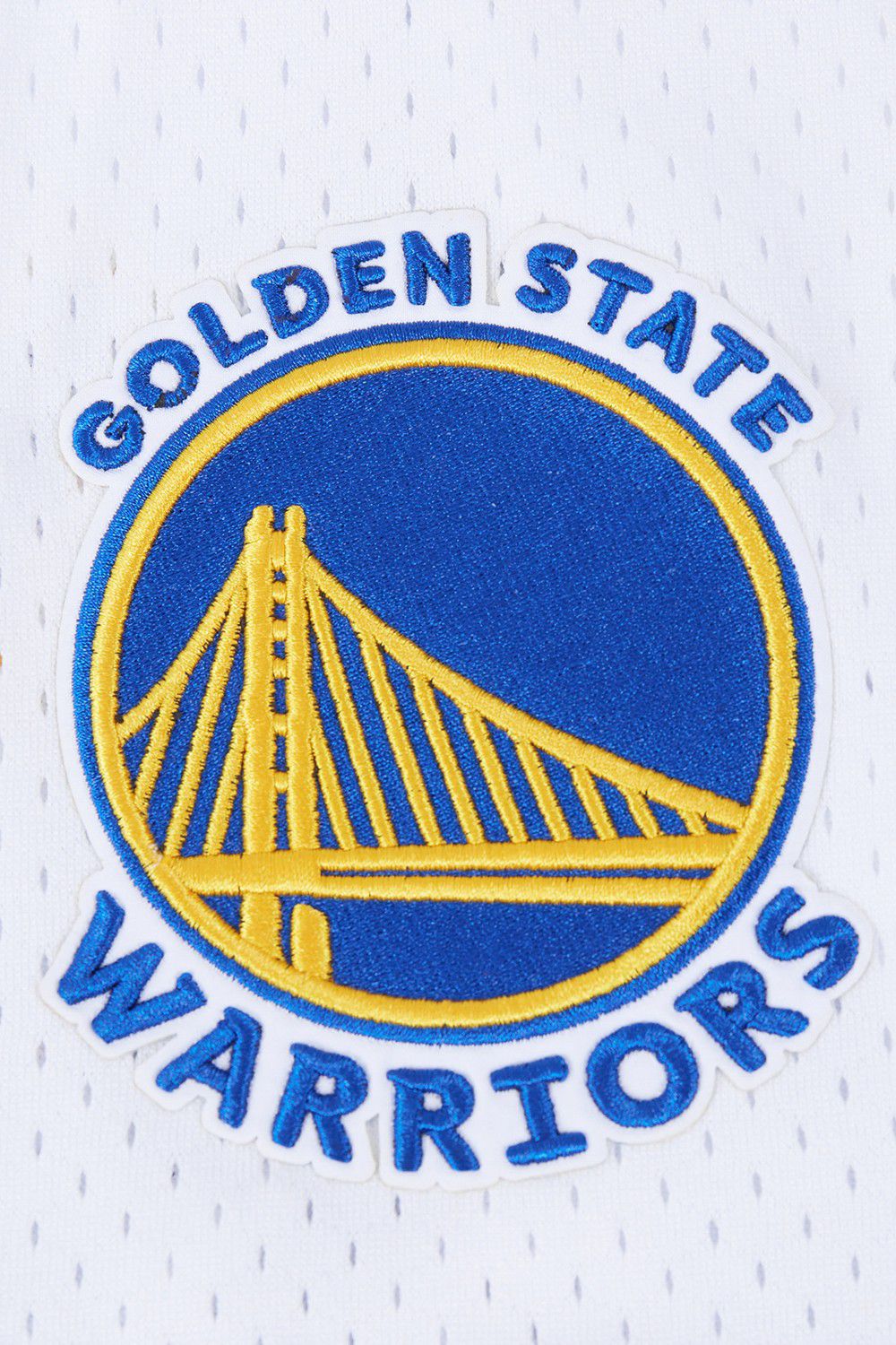 Pro Standard Men's Golden State Warriors White Classic Mesh Button Down Shirt product image