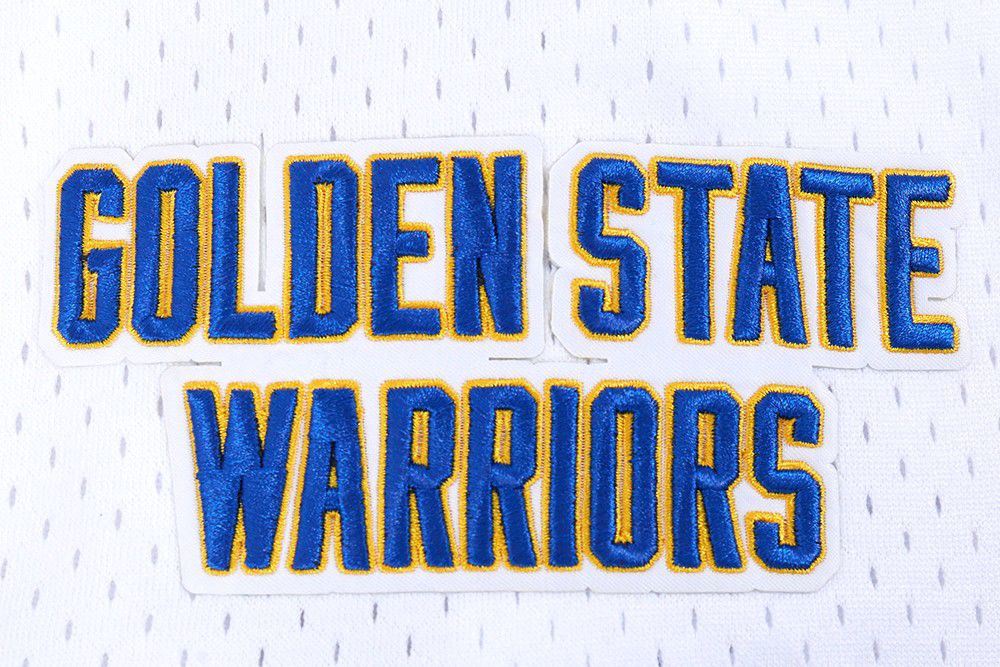 Pro Standard Men's Golden State Warriors White Classic Mesh Button Down Shirt product image
