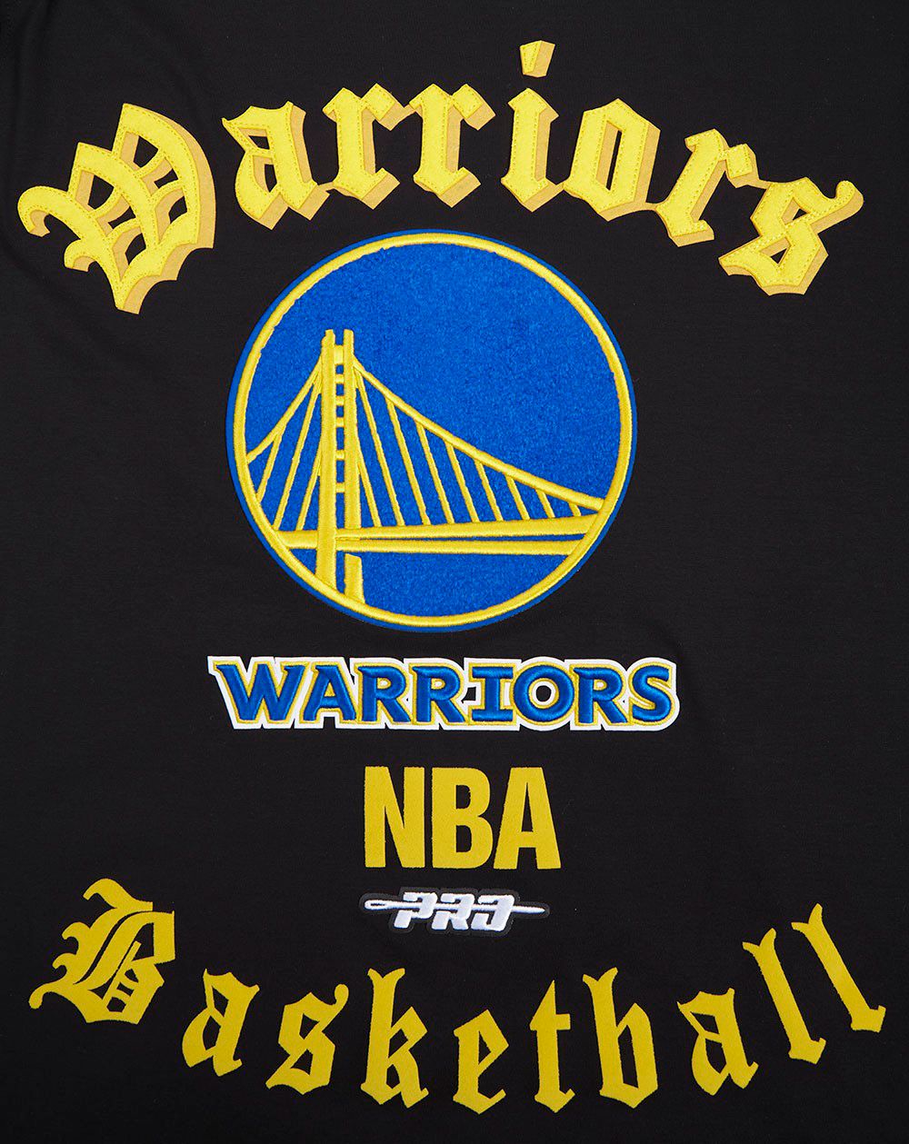 Pro Standard Men's Golden State Warriors Black Old English Short Sleeve T-Shirt product image