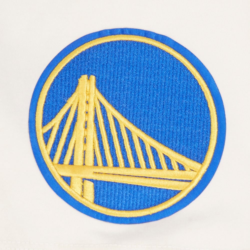 Pro Standard Men's Golden State Warriors Off White Script Drop Shoulder T-Shirt product image
