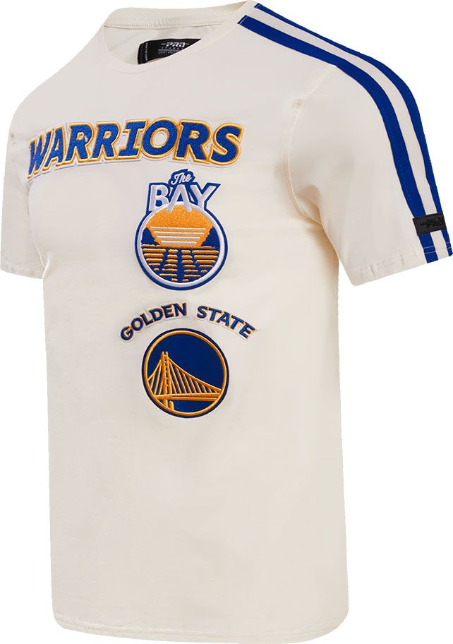 Pro Standard Adult Golden State Warriors White Retro Striped T-Shirt product image