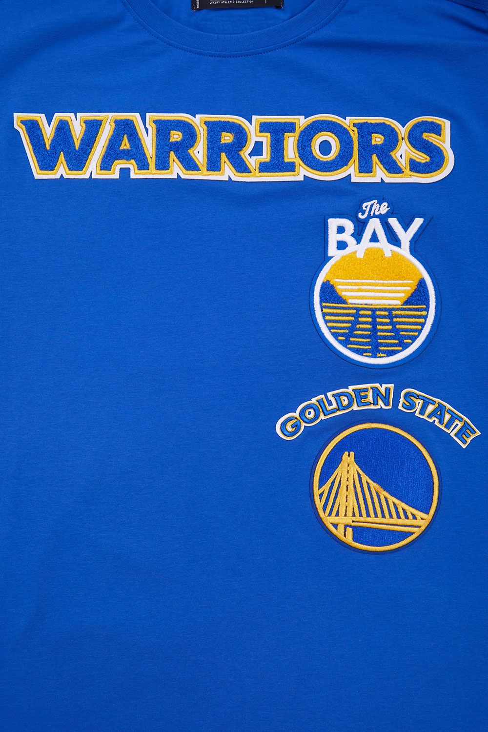 Pro Standard Adult Golden State Warriors Blue Retro Striped T-Shirt product image