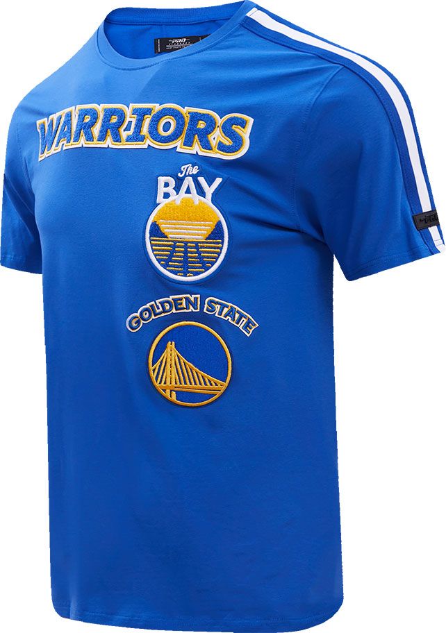Pro Standard Adult Golden State Warriors Blue Retro Striped T-Shirt product image