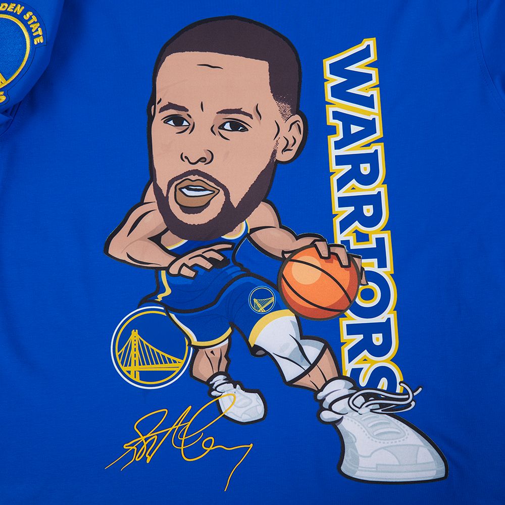 Pro Standard Men's Golden State Warriors Stephen Curry Blue Remix T-Shirt product image