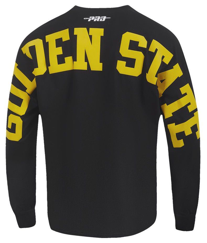 Pro Standard Men's Golden State Warriors Black Wingspan Drop Shoulder Long Sleeve T-Shirt product image