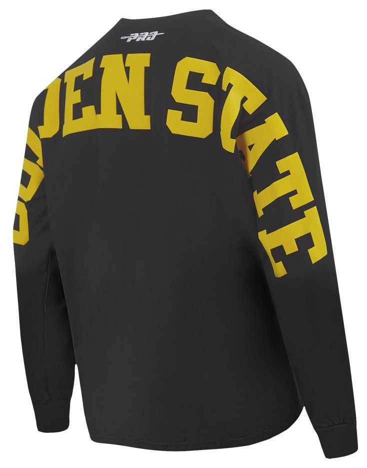 Pro Standard Men's Golden State Warriors Black Wingspan Drop Shoulder Long Sleeve T-Shirt product image