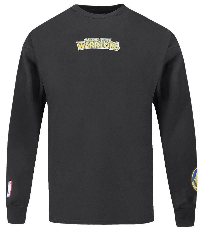 Pro Standard Men's Golden State Warriors Black Wingspan Drop Shoulder Long Sleeve T-Shirt product image