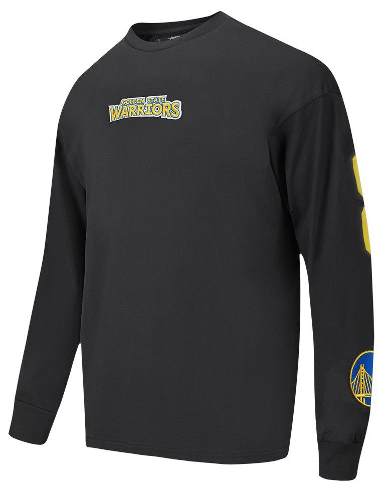 Pro Standard Men's Golden State Warriors Black Wingspan Drop Shoulder Long Sleeve T-Shirt product image