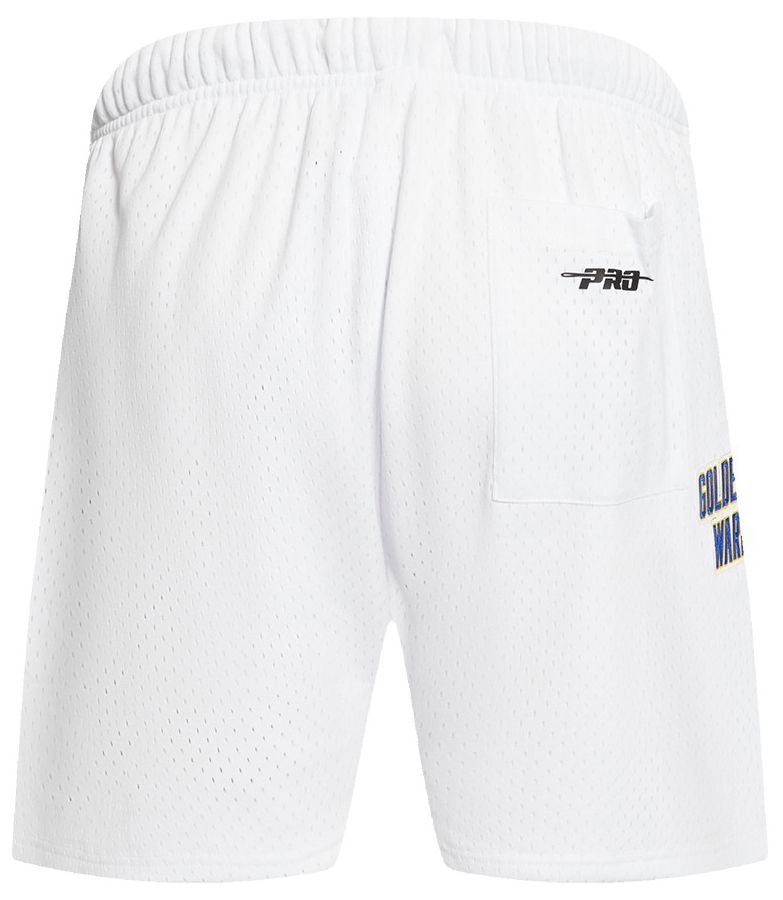 Pro Standard Men's Golden State Warriors White Classic Mesh Shorts product image