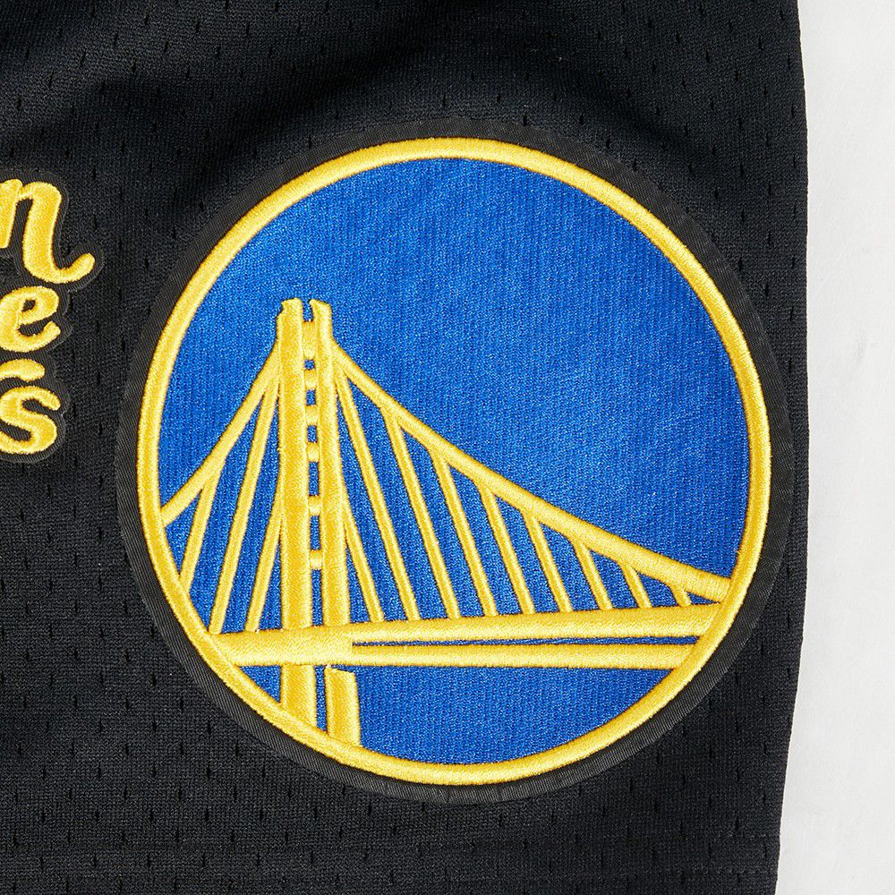 Pro Standard Men's Golden State Warriors Black Souvenir Mesh Shorts product image