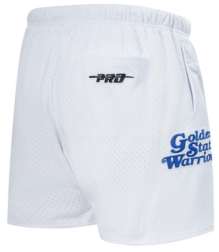 Pro Standard Men's Golden State Warriors White Souvenir Mesh Shorts product image