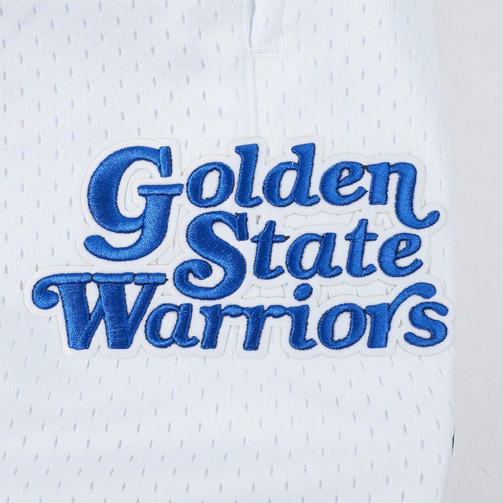 Pro Standard Men's Golden State Warriors White Souvenir Mesh Shorts product image