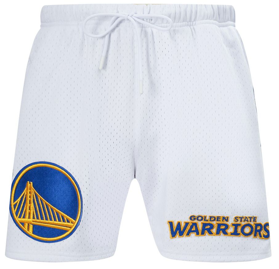 Pro Standard Men's Golden State Warriors White Souvenir Mesh Shorts product image