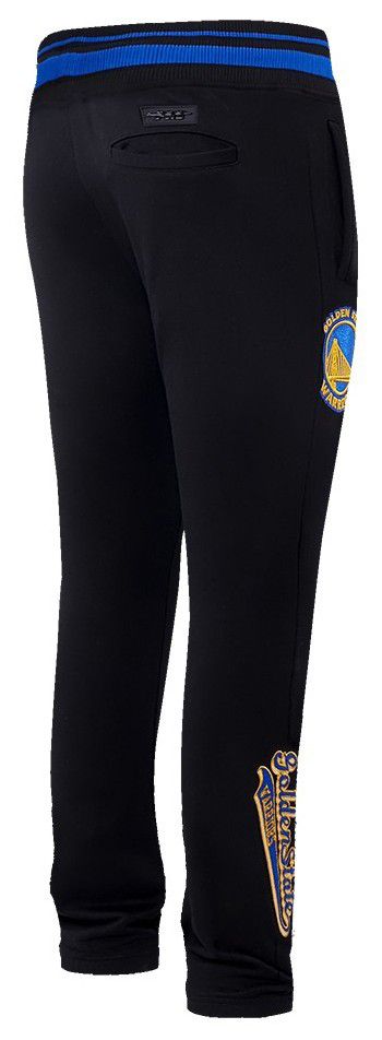 Pro Standard Men's Golden State Warriors Black Script Tail Rib Fleece Sweatpants product image
