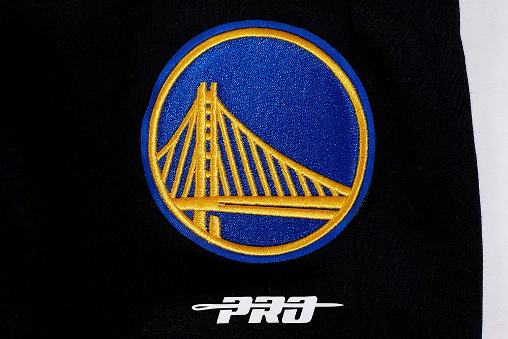 Pro Standard Men's Golden State Warriors Black Script Tail Rib Fleece Sweatpants product image