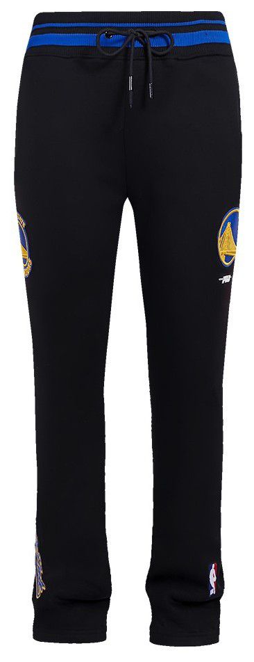 Pro Standard Men's Golden State Warriors Black Script Tail Rib Fleece Sweatpants product image