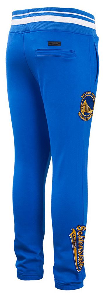 Pro Standard Men's Golden State Warriors Blue Script Tail Rib Fleece Sweatpants product image