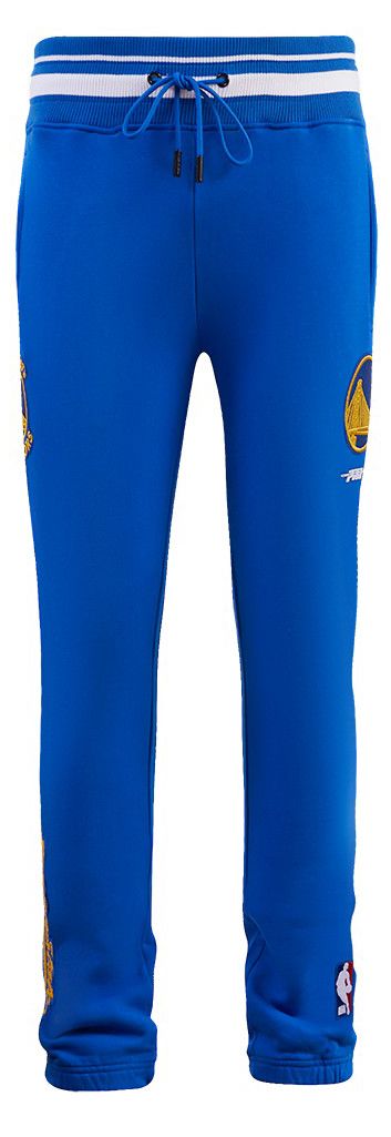 Pro Standard Men's Golden State Warriors Blue Script Tail Rib Fleece Sweatpants product image