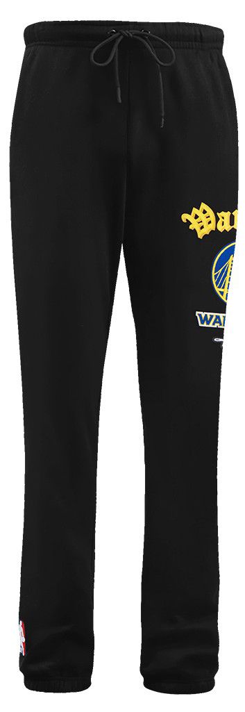 Pro Standard Men's Golden State Warriors Black Old English Fleece Sweatpants product image