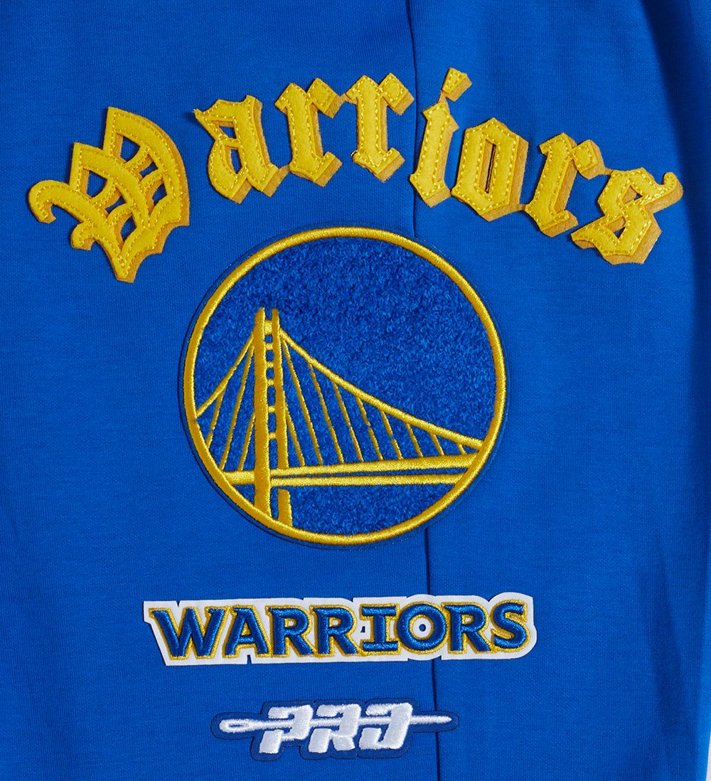 Pro Standard Men's Golden State Warriors Blue Old English Fleece Sweatpants product image