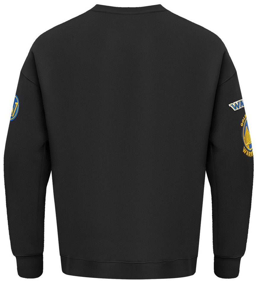 Pro Standard Men's Golden State Warriors Black Old English Fleece Crew Neck Sweatshirt product image