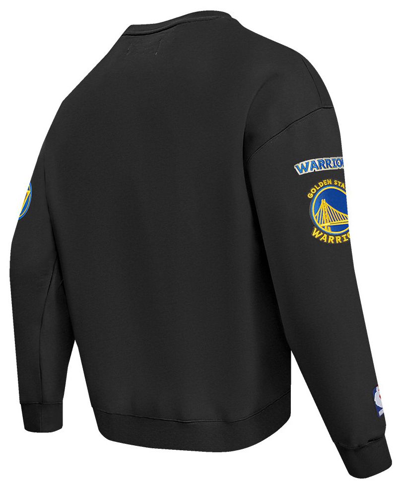 Pro Standard Men's Golden State Warriors Black Old English Fleece Crew Neck Sweatshirt product image