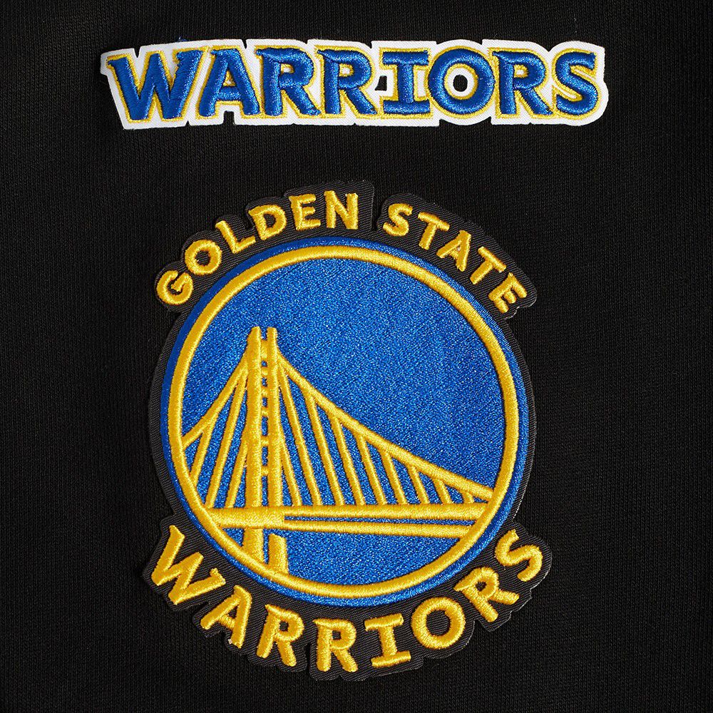 Pro Standard Men's Golden State Warriors Black Old English Fleece Crew Neck Sweatshirt product image