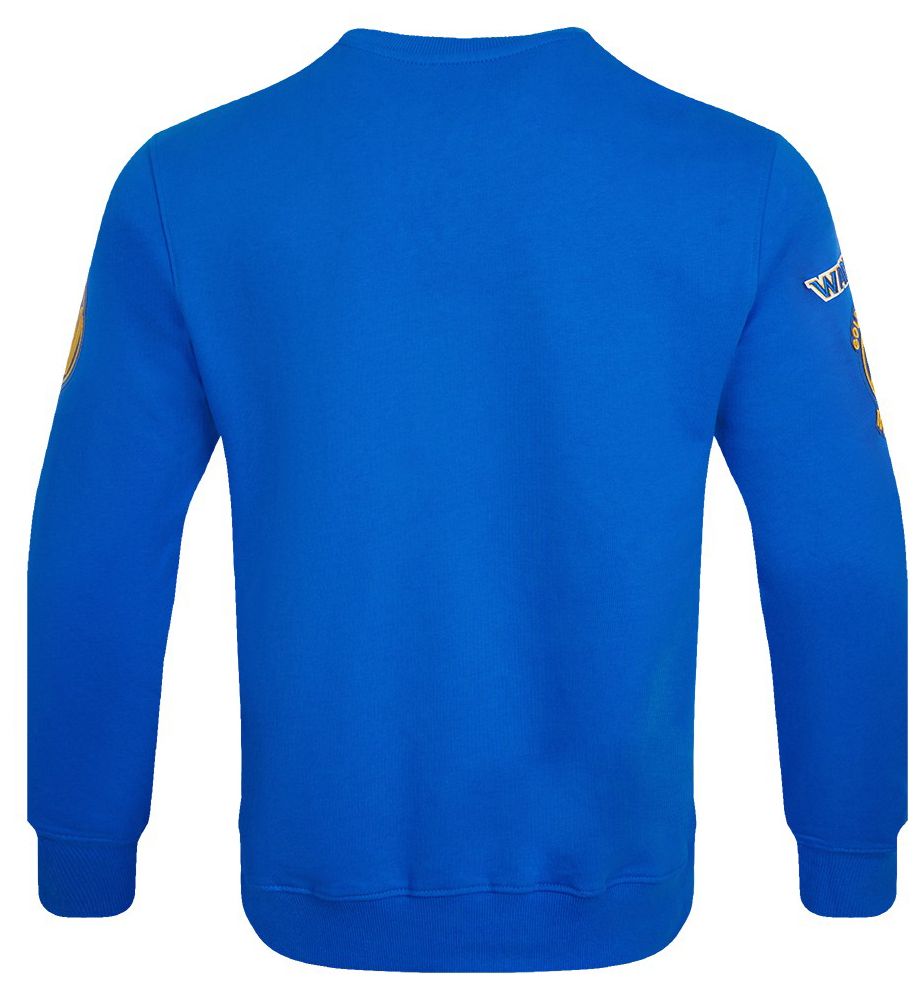 Pro Standard Men's Golden State Warriors Blue Old English Fleece Crew Neck Sweatshirt product image