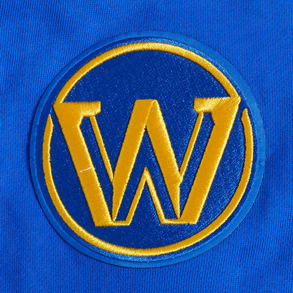 Pro Standard Men's Golden State Warriors Blue Old English Fleece Crew Neck Sweatshirt product image