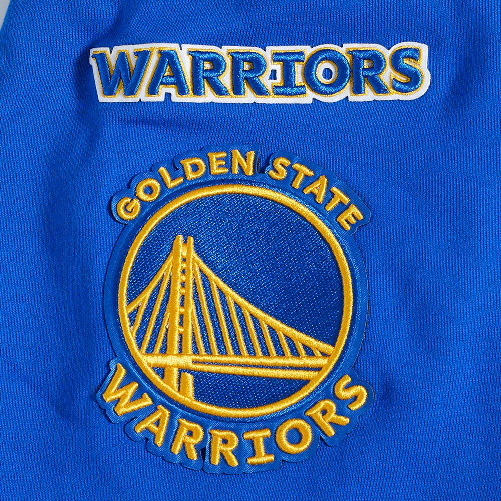 Pro Standard Men's Golden State Warriors Blue Old English Fleece Crew Neck Sweatshirt product image