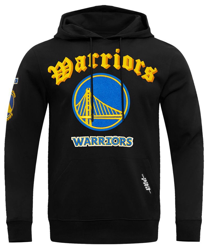 Pro Standard Men's Golden State Warriors Black Old English Fleece Pullover Hoodie product image
